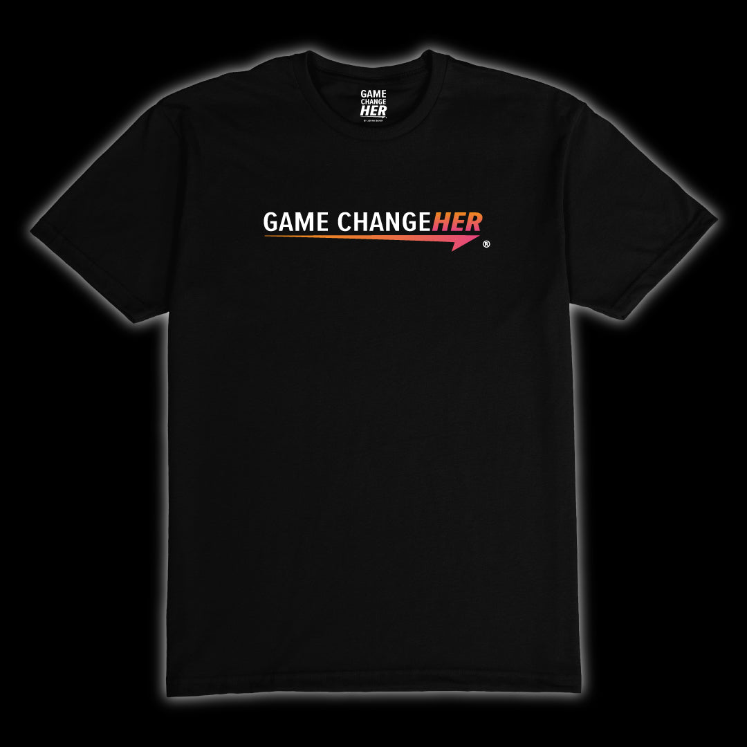 Game ChangeHer Logo Black T-Shirt