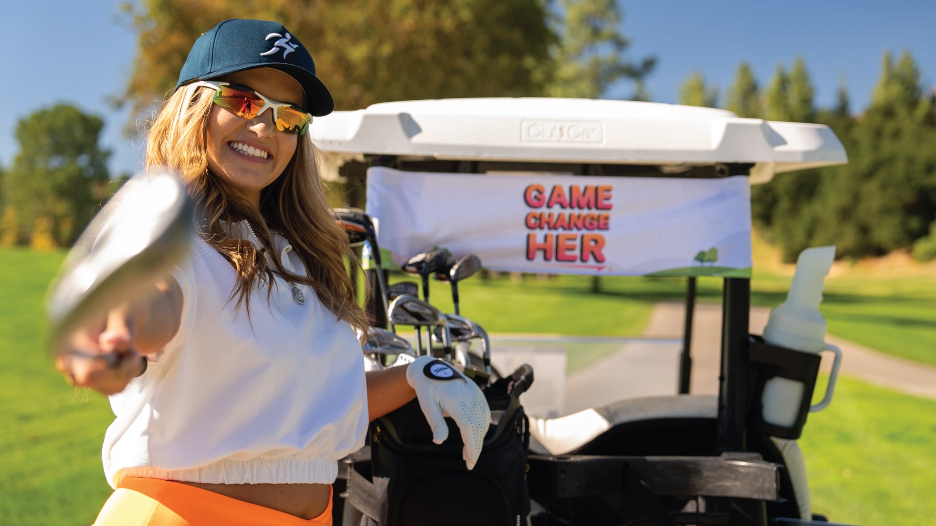 Jenna Bandy on a golf course