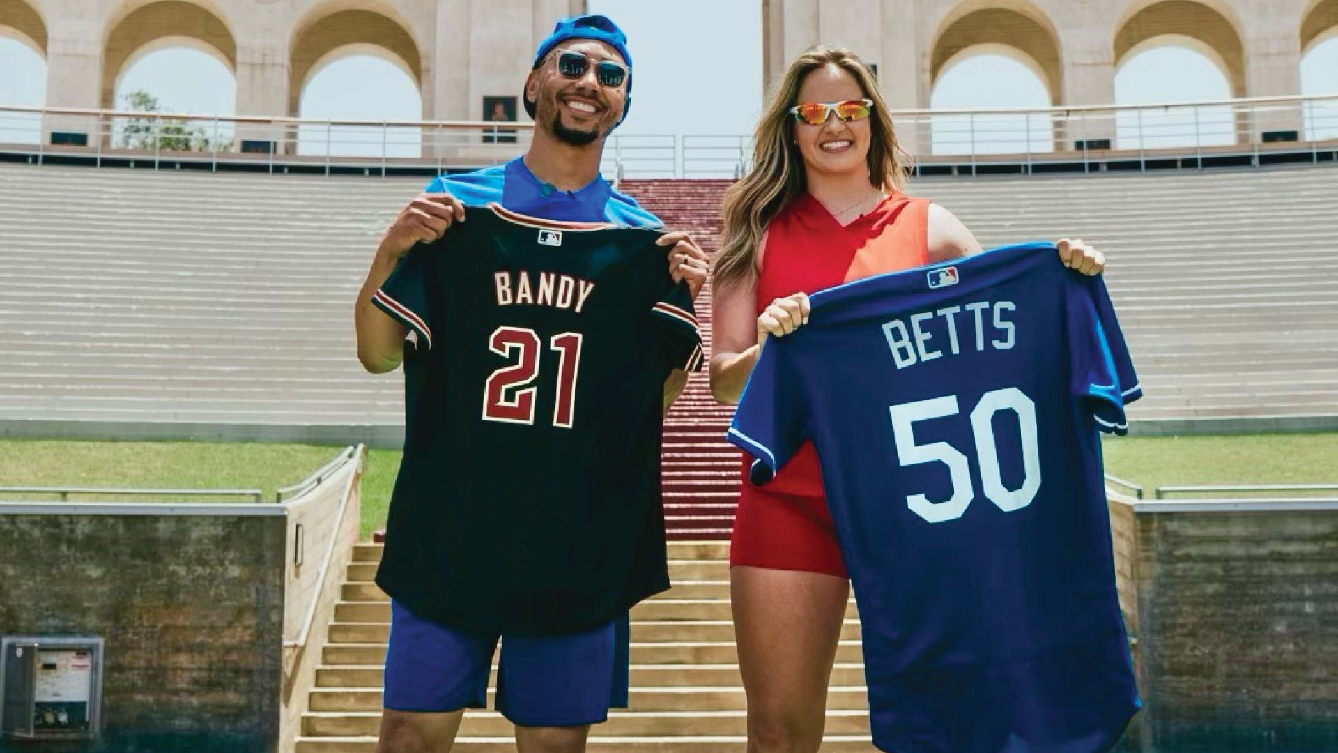 Mookie Betts and Jenna Bandy